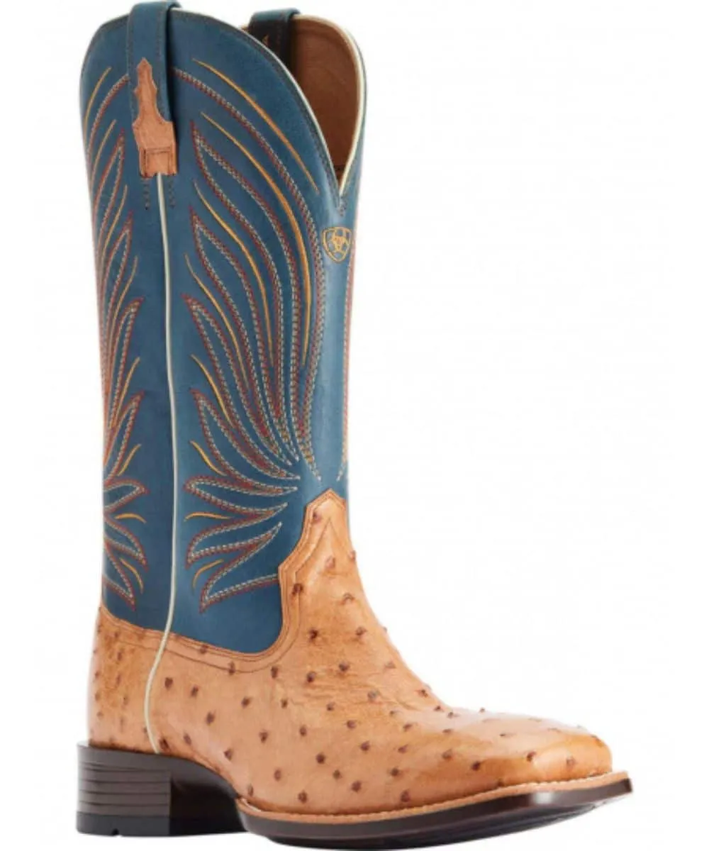 Ariat Men's Brandin' Ultra Western Ostrich Boots-