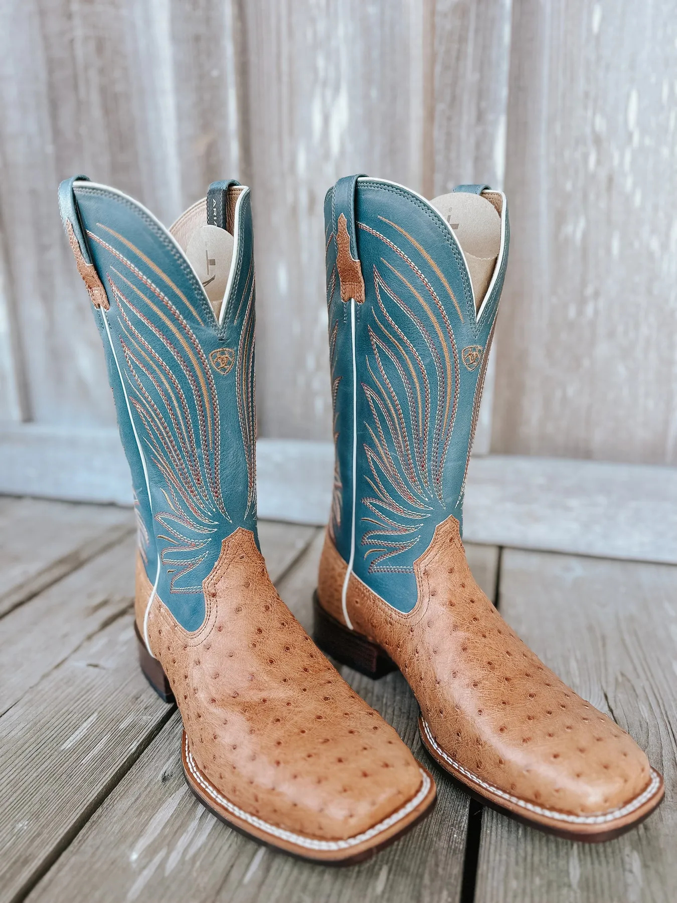 Ariat Men's Brandin' Ultra Western Ostrich Boots-